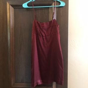 Mini Maroon Dress